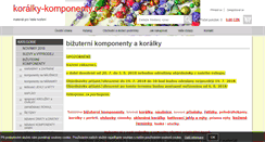 Desktop Screenshot of koralky-komponenty.cz